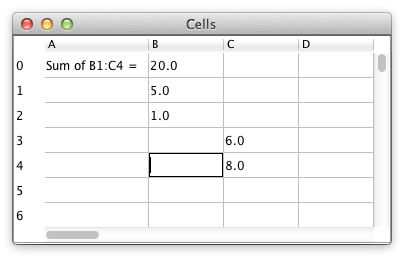 A spreadsheet.